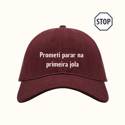 Prometi parar na primeira jola