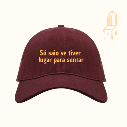 Só saio se tiver lugar para sentar