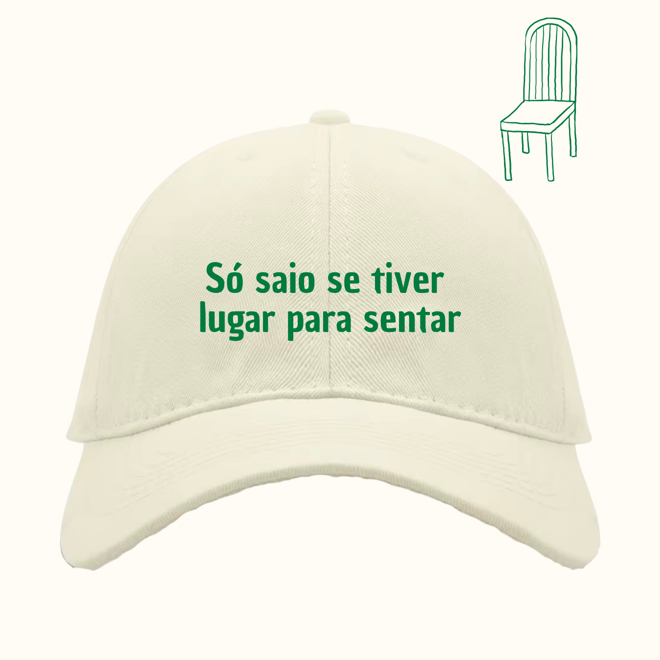 Só saio se tiver lugar para sentar